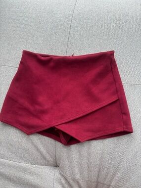 Blue Blush Wine Burgundy Skirt